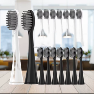 Balanced Electric <b>Toothbrush</b> <b>Head</b> with Even Pressure Nylon Medium Bristle for Household & Outdoor Use-Smooth Replacement <b>Heads</b> - Product Image 1