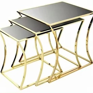 Modern Luxury Customized Color <b>Adjustable</b> Coffee <b>Table</b> with Nordic Glass Top and Iron <b>Legs</b> Living Room Furniture - Product Image 2