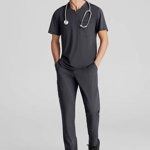 Conjunto de uniformes de Enfermería de diseño delgado a la moda de manga corta para el hospital de verano, laboratorio médico dental - Product Image 1