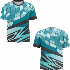 T-shirts personnalisés unisexe de haute qualité, confortables et flexibles en polyester/coton durable pour hommes - Product Image 3