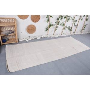 Alfombra de lana blanca minimalista, diseño de retazos de 3,6x9,4 pies, 10mm, rectángulo abstracto, acogedor, decoración del hogar para adolescentes, juegos de alfombras de látex - Product Image 3