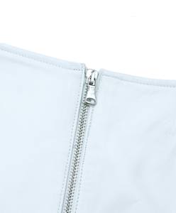 Pantalones cortos de cuero genuino de moda 2025, pantalones cortos de piel de oveja auténtica para mujer de talla grande personalizados para mujer - Product Image 6