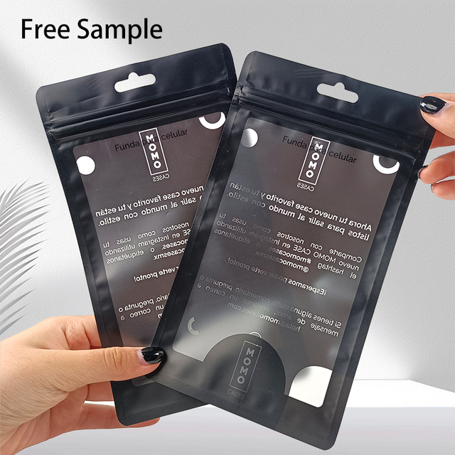 Cellphone Packaging Self Seal Electronic Clear Pouch Packing Phone Case Accessories Bolsas Zipper Bag With Hangle