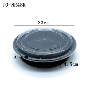 Contenitore per Alimenti Rotondo in PP da 9 Pollici, Resistente e Adatto al Microonde, 48oz - Per Uso Domestico o in Ufficio - Product Image 2