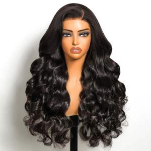 Perruque HD Lace Wig de luxe noire Remy de qualité supérieure pour un look sans couture - Product Image 3