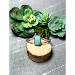 Navajo Handmade #8 Turquoise & Sterling <b>Silver</b> <b>Cuff</b> <b>Bracelet</b> Cultural Collectible Jewelry - Product Image 1