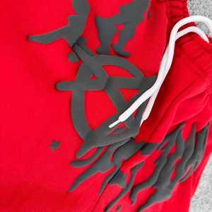 ชุดวอร์มปักลายสำหรับผู้ชายผ้าฝ้ายน้ำหนักเบาระบายอากาศได้ดีสวมใส่สบายกันรอยยับไม่ยับ100% - Product Image 4