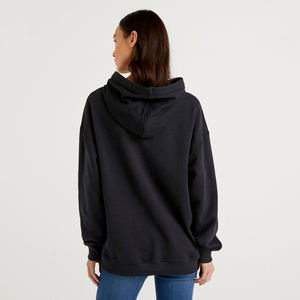 Pull à capuche long très vendu 100% coton Style sportif pour hommes et femmes Vêtements d'hiver Logo personnalisé Broderie position avant - Product Image 2