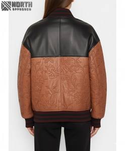 Alta calidad transpirable moda tamaño personalizado al por mayor precio mujeres chaquetas de cuero de Pakistán señoras chaqueta de cuero personalizado - Product Image 2