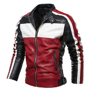OEM diseño personalizado clásico de la motocicleta chaqueta de cuero Bikers hombres vegano Zip up cuero PU chaquetas para hombres - Product Image 2