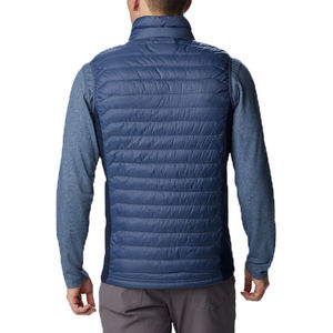 Venta al por mayor de invierno personalizado sin mangas brillante Puffer chaleco chaqueta logotipo personalizado impermeable burbuja hombres chalecos con capucha - Product Image 5