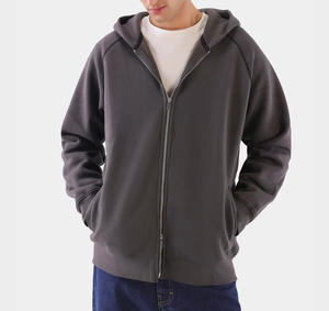 Sudadera con Capucha Personalizada para Hombre, Estilo Urbano, Invierno, Impermeable, Ecológica, 100% Algodón, Hip Hop, Unisex, Color Sólido, con Cierre - Product Image 1