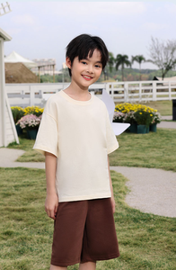 T-shirt à manches courtes en coton multicolore personnalisé avec col en O et épaules tombantes T-shirt pour enfants T-shirt pour hommes - Product Image 5