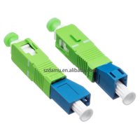 DAMU SC/APC macho a LC/UPC hembra monomodo 9/125um acoplador de adaptador de fibra óptica híbrido 1 año de garantía para redes de telecomunicaciones