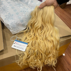 Meilleure vente!!! Tissage de cheveux humains ondulés et ondulés de toutes couleurs, cheveux bruts vietnamiens super doublement étirés - Product Image 2