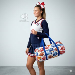 Sac de sport multifonctionnel personnalisé pour cheerleading avec logo sur mesure, pour entraînement de danse et voyages, avec compartiment à chaussures - Product Image 6