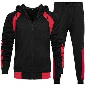 Ensemble de survêtement de sport décontracté pour homme, très vendu, en spandex/coton, respirant, en polaire, pour la salle de sport, le jogging - Product Image 1