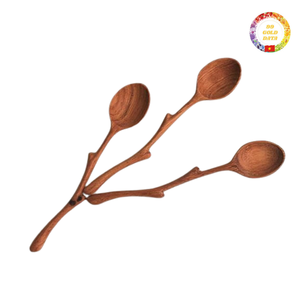 Cuchara agitadora de madera de bambú con logotipo grabado, accesorio de cocina ecológico personalizado para té, café, postre, uso - Product Image 5