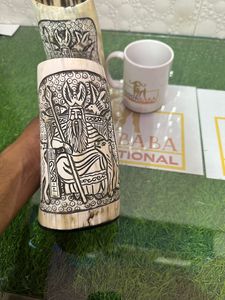 Meilleure qualité de tasse de corne à boire Viking avec gravure de père odin de haute qualité - Product Image 5