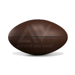 Ballon de rugby professionnel de haute qualité 32 panneaux cousu à la main en cuir Logo personnalisé Ballon de match pour l'entraînement et le sport - Product Image 4