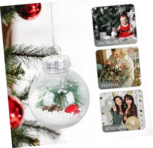 Bolas redondas de cristal para árbol de Navidad hechas a mano Vocalforlocal 1 pieza adornos de árbol de cristal Vintage decoraciones de Navidad - Product Image 5