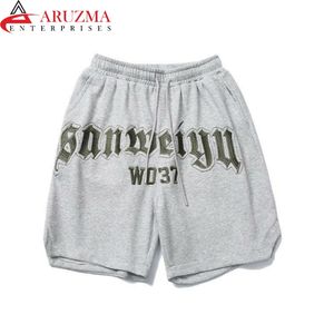 Mens 3D Embroidered Design French Terry Shorts Breathable Casual Print Customizable Logo Printing <b>Drawstring</b> All Sizes Available - Product Image 5