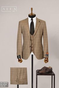 Costume Slim Fit pour homme 80% laine 20% polyester pour le bureau et les occasions spéciales - Product Image 6