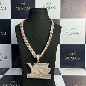Luxury Rose Gold Plated Hip Hop IGI Certified Diamond Men's Party Fine Jewelry Pendants <b>Charms</b> - Product Image 4