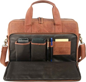 Mallettes en cuir au design personnalisé Sacs de messager pour ordinateur portable Meilleur sac à bandoulière bureau école collège pour hommes et femmes - Product Image 3