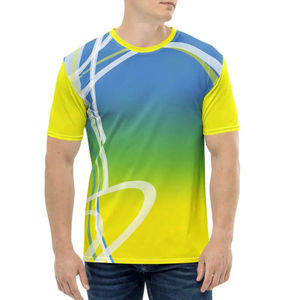 Algodón Poliéster Hombres Sublimación Camisetas Casual Impreso Camiseta Suave Uso diario Camiseta de manga corta - Product Image 5