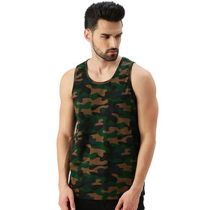 Customized Cotton Casual Quick Dry Eco-Friendly Breathable Fitness Sports Tank <b>Top</b> for Men All Sizes Available - Product Image 1