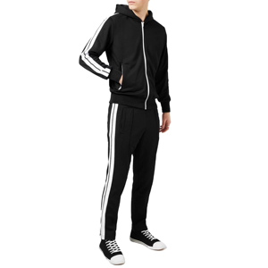 2025 Premium Quality Custom Winter Activewear Tracksuit <b>Men</b> Zipper 100% Polyester Fleece Jogging Wear <b>Mens</b> Sets Unisex 2-in-1 - Product Image 6