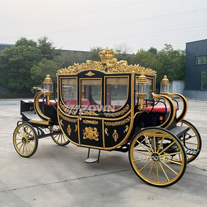 Charrette royale électrique personnalisable en couleurs, calèche à cheval à 4 roues, transport spécial pour 4 à 6 personnes, calèche tirée par des chevaux - Product Image 3