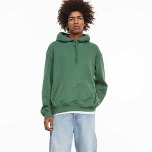 Pull à capuche kangourou blanc sans ficelle surdimensionné épais à capuche conception personnalisée marque coton rue hommes sweats à capuche - Product Image 4