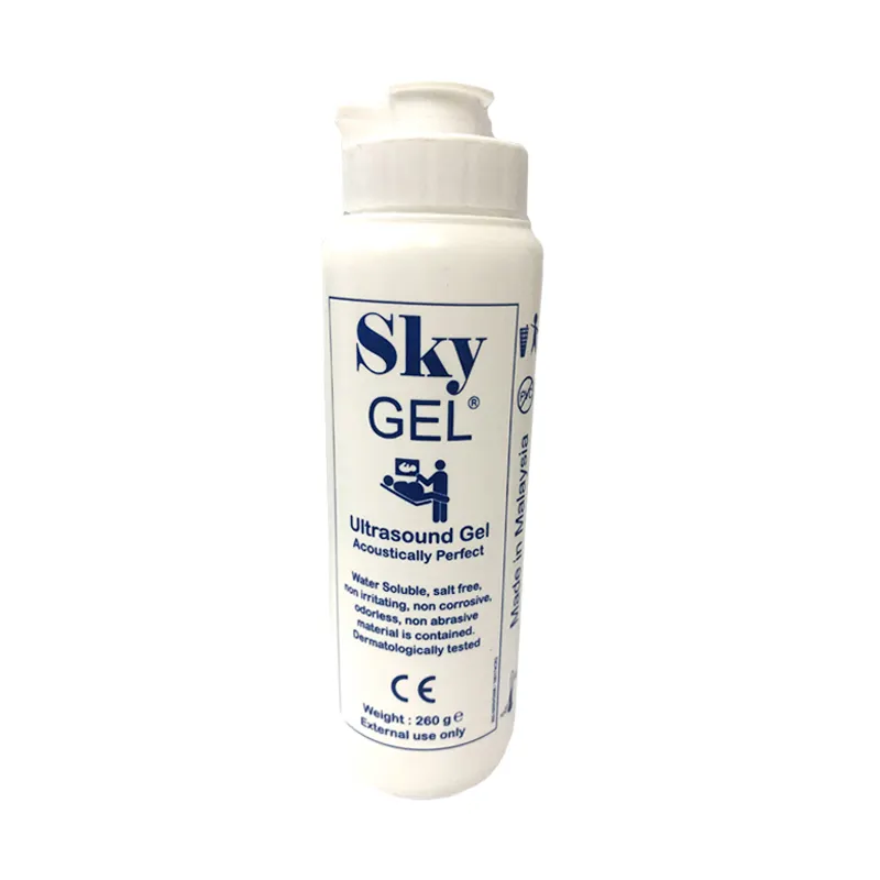 Hot Selling Hypoallergenic Ultrasound Scans Gel Blue 260G Suitable for All Ultrasound Medical Equipment