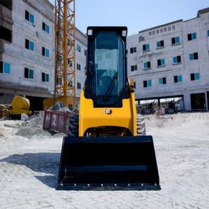 Minicargadora compacta de orugas CAT 299 D3 usada con cucharón para manipulación de materiales en construcción agrícola en venta - Product Image 3