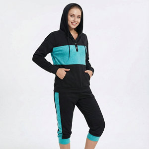 Stylish Casual Wear Women's Custom Print Hoodies Henley Neck Button Long Sleeve Loose Fit Pullover All Season Wholesale Hoodies - Product Image 1