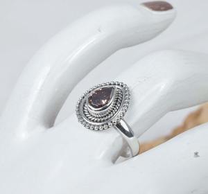 Natural Smoky Quartz Ring Classic Best Design Handmade Ring 925 Solid Sterling Silver 925 Silver Stamped Handmade Silver Jewelry - Product Image 2