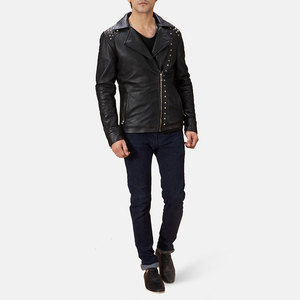Chaqueta de Cuero Personalizable al por Mayor para Hombre, Uso en Exteriores, Cuello Alto, Logotipo Frontal, Estilo Urbano, Invierno, Resistente al Viento, con Calefacción - Product Image 5
