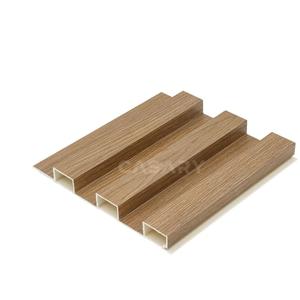 แผ่นฝ้าเพดานพีวีซีใยถ่านไม้ไผ่4คลื่นแผ่นผนังร่องสูงกันความชื้นใช้เฟอร์นิเจอร์ - Product Image 1