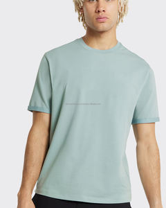 Camisetas de algodón 100% para hombre de la mejor calidad, nuevo cuello redondo, Media manga, cultivo de gran tamaño, peso pesado, tela de 260 gramos, estampado alto sólido - Product Image 5