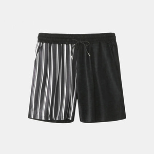 Ensemble d'été de couleur unie, respirant et de qualité pure, ensemble de shorts d'été en coton pour hommes de grande taille le plus vendu - Product Image 4