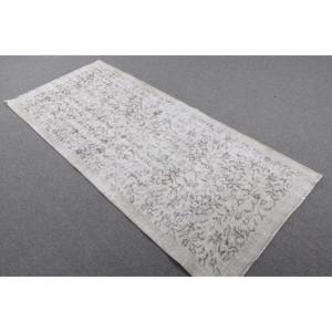 พรมตุรกี, พรมตกแต่งขนาด 3.1x6.8 ฟุต, พรมลายปะติดสีขาว - Product Image 2