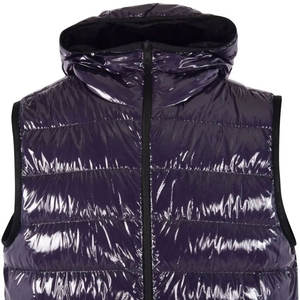 Gilet matelassé d'hiver décontracté avec fermeture à glissière Remplissage en coton respirant Vêtements d'extérieur Service OEM disponible - Product Image 4