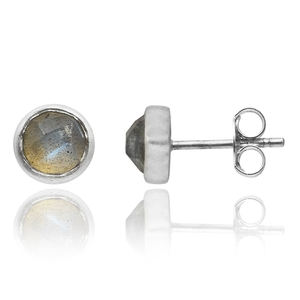 Meilleure vente de boucles d'oreilles de haute qualité en argent sterling 925 calcédoine bleue pierre précieuse boucle d'oreille bijoux de mode boucle d'oreille pour les femmes - Product Image 5