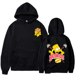 Nouveauté Sweat-shirt en coton et polyester avec logo personnalisé Homme Hip Hop Streetwear Sweat-shirt oversize Cookie Backwoods - Product Image 5