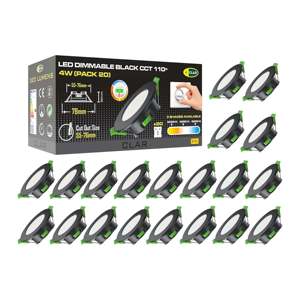 Downlight Regulable CCT Negro de 4W, 55-68mm con Ángulo de Haz de 110° - Product Image 2