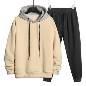Ensemble survêtement personnalisé en molleton épais surdimensionné pour hommes, deux pièces, streetwear, fournisseur de survêtement - Product Image 6