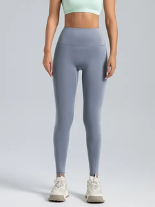 Mallas de Yoga de cintura alta elástica sin costuras para mujer OEM, ropa activa para gimnasio, Fitness, ropa ajustada de diseñador para mujer - Product Image 3