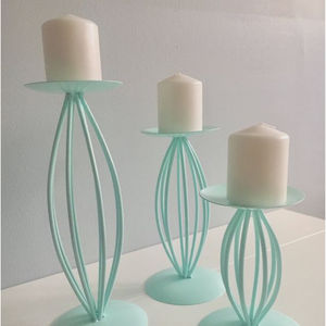 Fabrica y exportadores de candelabro decorativo para el hogar de diseño vintage, candelabro de anillos de mármol y metal de alta calidad - Product Image 2